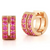*RESERVE NOW* Walters Faith Classic 18K Gold & Pink Sapphire Double Row Huggie Earrings