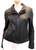 Remy Women’s Leather Double Collar Jacket in Peat/Timber