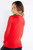 Anatomie Pima Modal Kim Mesh-Sleeve Top in Atomic Red, Size X-Large Anatomie Pima Modal Kim Mesh-Sleeve Top in Atomic Red, Size X-Large