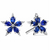 Paul Morelli 18K White Gold Mini Stellanise Stud Earrings with Blue Sapphires
