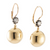 Sylva & Cie. 18K Yellow Gold Old European Cut Diamond Caviar Earrings