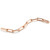 Walters Faith Saxon 18K Rose Gold Elongated Chain Link Bracelet, Size 7"