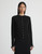 Lafayette 148 New York Cashmere Hand-Beaded Trim Cardigan in Black, Size Medium