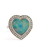 *RESERVE TODAY* Sylva & Cie. 18K White Gold Opal Heart Ring