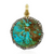Sylva & Cie. 18K Yellow Gold Kingman Turquoise Bee Pendant Sylva & Cie. 18K Yellow Gold Kingman Turquoise Bee Pendant
