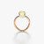 Pomellato Nudo 18K Rose and White Gold Lemon Quartz Petit Ring, Size 54