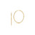 Jade Trau 18K Yellow Gold Plié Hoops 1.5