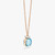 Pomellato Nudo Mini 18K Rose and White Gold Sky Blue Topaz and Diamond Pendant Necklace Pomellato Nudo Mini 18K Rose and White Gold Sky Blue Topaz and Diamond Pendant Necklace