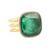 *VIRTUAL TRUNK SHOW* Sylva & Cie. 18K Yellow Gold Zambian Emerald Ring, Size 7.5 *VIRTUAL TRUNK SHOW* Sylva & Cie. 18K Yellow Gold Zambian Emerald Ring, Size 7.5