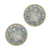 COOMI 20K Yellow Gold Crystal Diamond Star Stud Earrings with Blue Sapphires COOMI 20K Yellow Gold Crystal Diamond Star Stud Earrings with Blue Sapphires