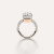 Pomellato Nudo 18K Rose and White Gold Diamond Classic Ring, Size 55 Pomellato Nudo 18K Rose and White Gold Diamond Classic Ring, Size 55