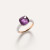 Pomellato Nudo 18K Rose and White Gold Amethyst Diamond Classic Ring, Size 55 Pomellato Nudo 18K Rose and White Gold Amethyst Diamond Classic Ring, Size 55