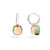 Pomellato Nudo 18K Rose and White Gold Prasiolite Classic Earrings with Diamonds