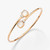 Pomellato Nudo Mini 18K Rose and White Gold Milky Quartz Bangle, Size Medium