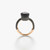 Pomellato Nudo 18K Rose Gold and Titanium Obsidian Classic Ring, Size 55