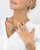 Armenta 14K Rose Gold and Grey Sterling Silver London Blue Topaz Wide Band Enamel Stack Ring, Size 7 Armenta 14K Rose Gold and Grey Sterling Silver London Blue Topaz Wide Band Enamel Stack Ring, Size 7