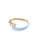 Melissa Kaye 18K Yellow Gold Lola Ring with Pastel Blue Enamel, Size 6.5