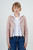 Jakett New York Molly Patina Leather Jacket in Pink/White, Size Medium