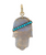 *RESERVE TODAY* Sylva & Cie. 18K Yellow Gold Opal Turquoise Hamsa Pendant
