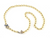*RESERVE TODAY* Sylva & Cie. 18K Yellow Gold Diamond Sapphire Rondelle Bead Necklace, 18"
