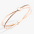 Pomellato Together 18K Rose Gold Bangle with Brown Diamonds, Size Large