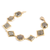 Sylva & Cie. 18K Yellow Gold & Sterling Silver Mixed Shape Rough Diamond Tennis Bracelet, 7 1/4"