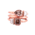 *RESERVE TODAY* Sylva & Cie. 14K Rose Gold & Platinum Moi and Toi Spiral Fancy Pink Diamond Ring, Size 7 1/4