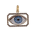 *RESERVE TODAY* Sylva & Cie. 18K Yellow Gold Micro Mosaic Evil Eye Pendant