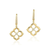 Gumuchian 18K Yellow Gold Diamond Lotus Fleur Drop Earrings