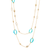 Gumuchian 18K Yellow Gold Diamond Blue Agate Secret Garden Necklace, 40"