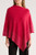 Augustina's Embellished Poncho in Red