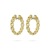 *RESERVE TODAY* Paul Morelli 18K Yellow Gold Round Chain Hoop Earrings, 20mm