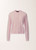 Fabiana Filippi Wool and Cotton Cardigan in Lilac Pink