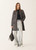 Fabiana Filippi Tweed Coat in Night Blue, Size 50