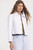 Jakett New York Julie Burnished Leather Jacket in White