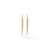 Cadar 18K Rose Gold Feather Drop Earrings (Medium)