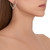 Cadar 18K White Gold Endless Hoop Earrings with White Diamonds (Large)