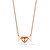Cadar 18K Rose Gold Endless Folding Pendant Necklace (5)