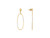 *GURHAN SHOP & SIP EVENT* GURHAN Geo 22K Gold Diamond Single Drop Earrings, Large Oval with Pave Stations