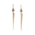 Sylva & Cie. 18K Yellow Gold Dagger Earrings with Diamond Tops