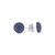 Sidney Garber 18K White Gold Perfect Perfect Pavé Button Earrings with Sapphires (Medium)