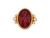 *GURHAN SHOP & SIP EVENT* GURHAN Antiquities One-of-a-Kind 24K Gold Carnelian Intaglio Center Stone Cocktail Ring, Carved Carnelian Intaglio Depicting a Heron