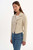 *ORDER TODAY* LAMARQUE Pascale Fitted Faux Leather Jacket in Bone