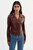 *ORDER TODAY* LAMARQUE Pascale Fitted Faux Leather Jacket in Wax Brown