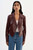 *ORDER TODAY* LAMARQUE Pascale Fitted Faux Leather Jacket in Wax Brown
