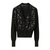 Fabiana Filippi Wool and Cotton Cardigan in Black, Size 48