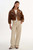 *ORDER TODAY* LAMARQUE Vinnie Leather Cropped Biker Jacket in Brown