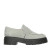 Fabiana Filippi Chunky Sole Suede Loafers in Rock Grey, Size 40