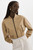 *ORDER TODAY* LAMARQUE Evelin Cropped Faux Leather Bomber Jacket in Wheat