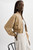*ORDER TODAY* LAMARQUE Evelin Cropped Faux Leather Bomber Jacket in Wheat